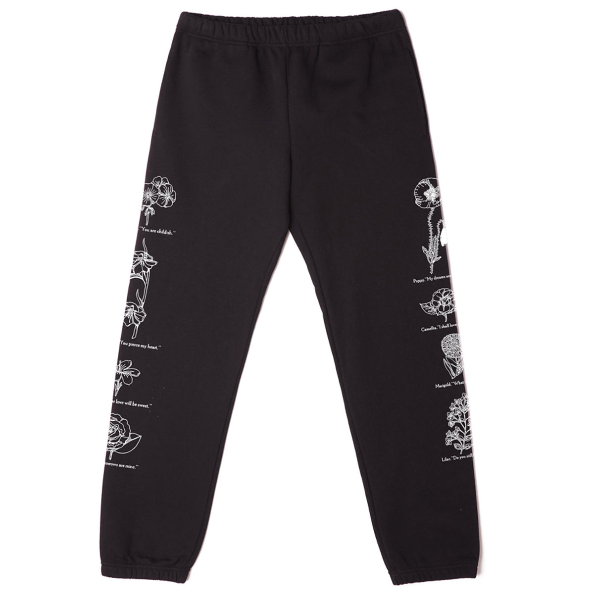 Obey Flower Packet Sweatpant - Black