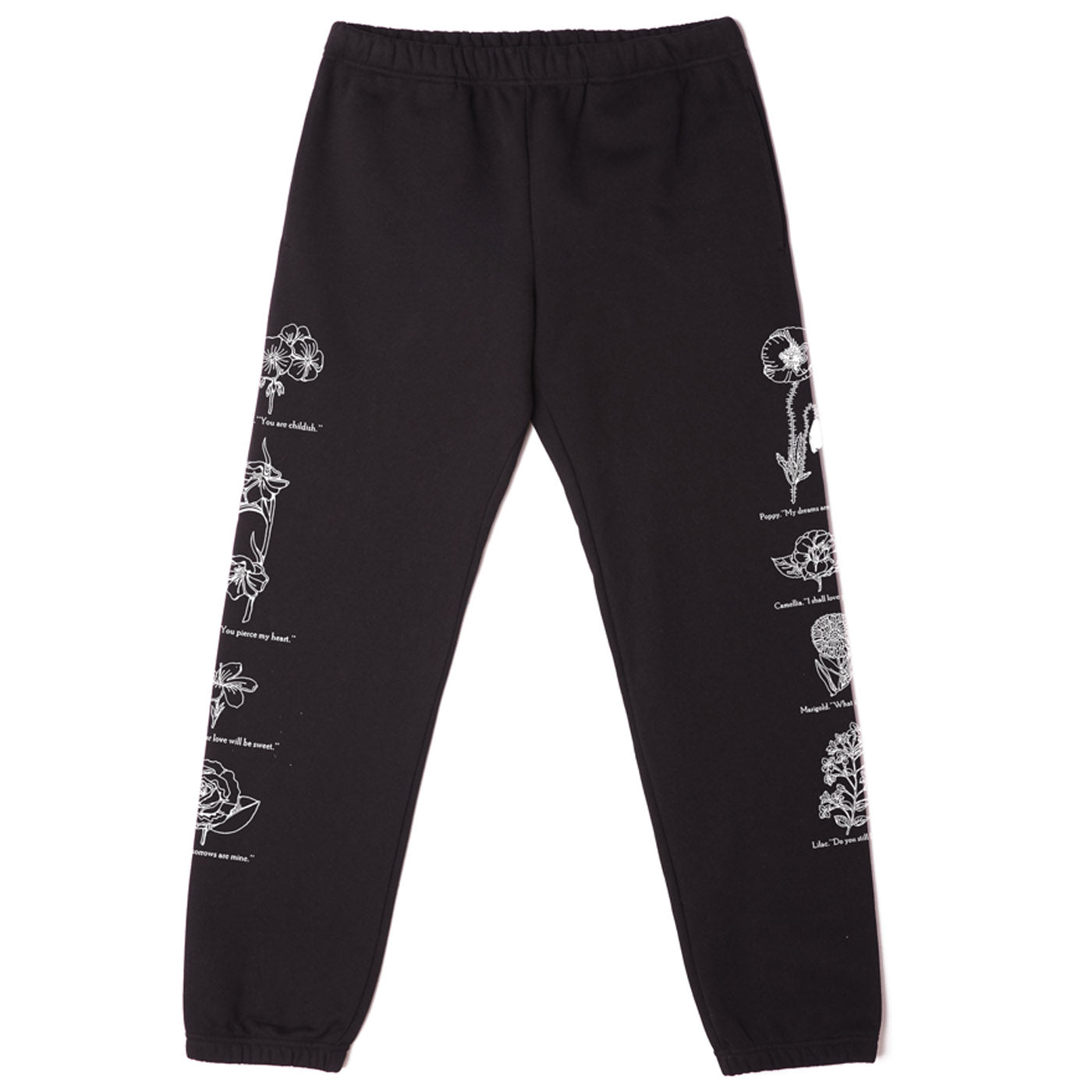 Obey Flower Packet Sweatpant - Black