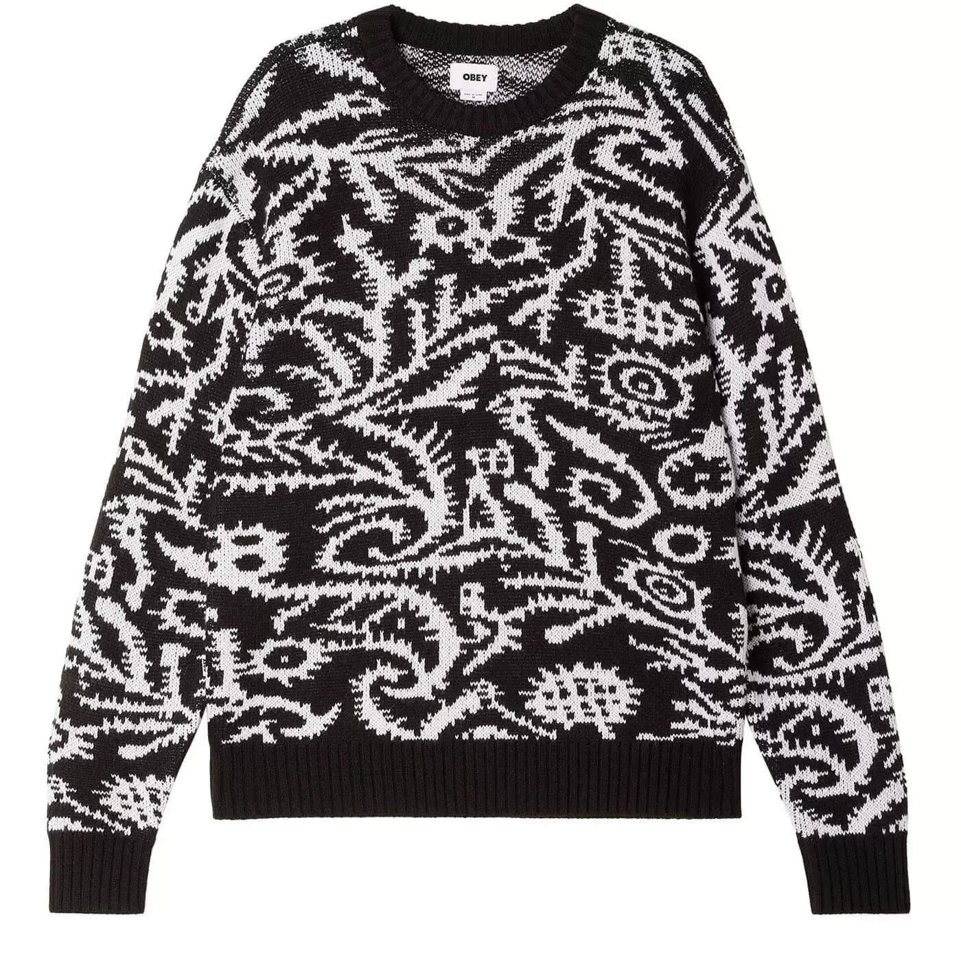 Obey Magnolia Crew - Black