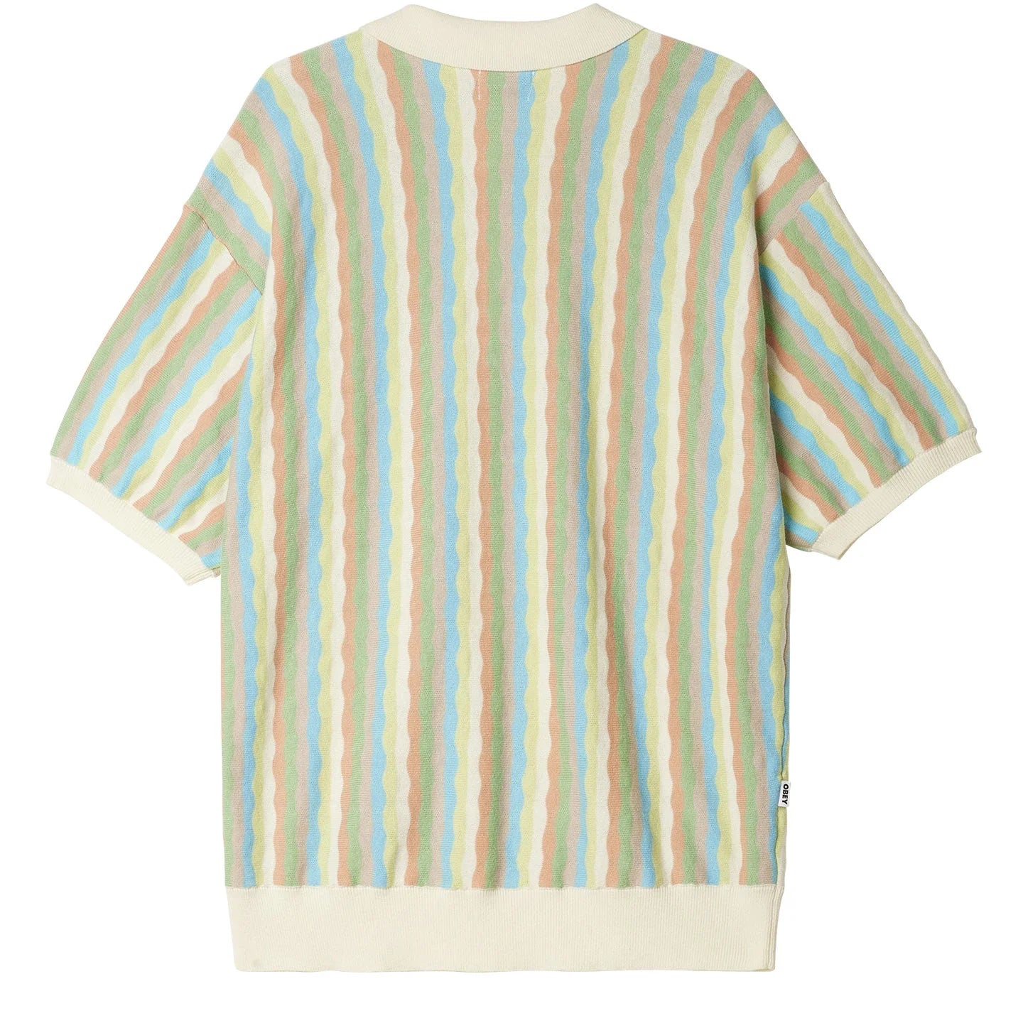 Obey Surface Polo Sweater - Unbleached Multi