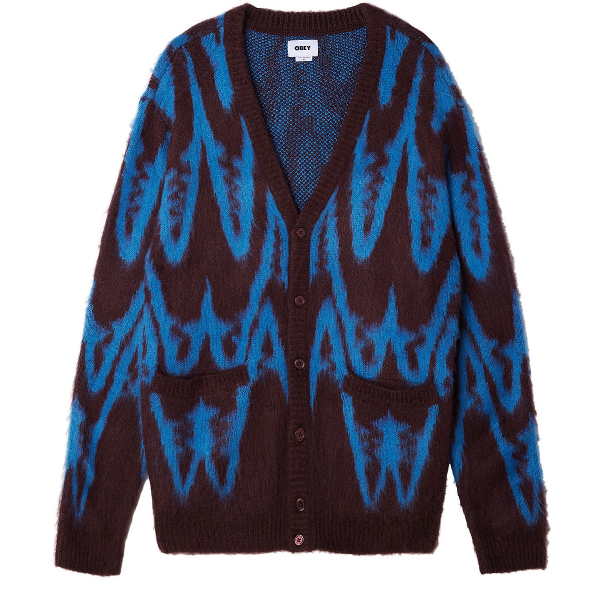 Obey Helix Cardigan - Brownie