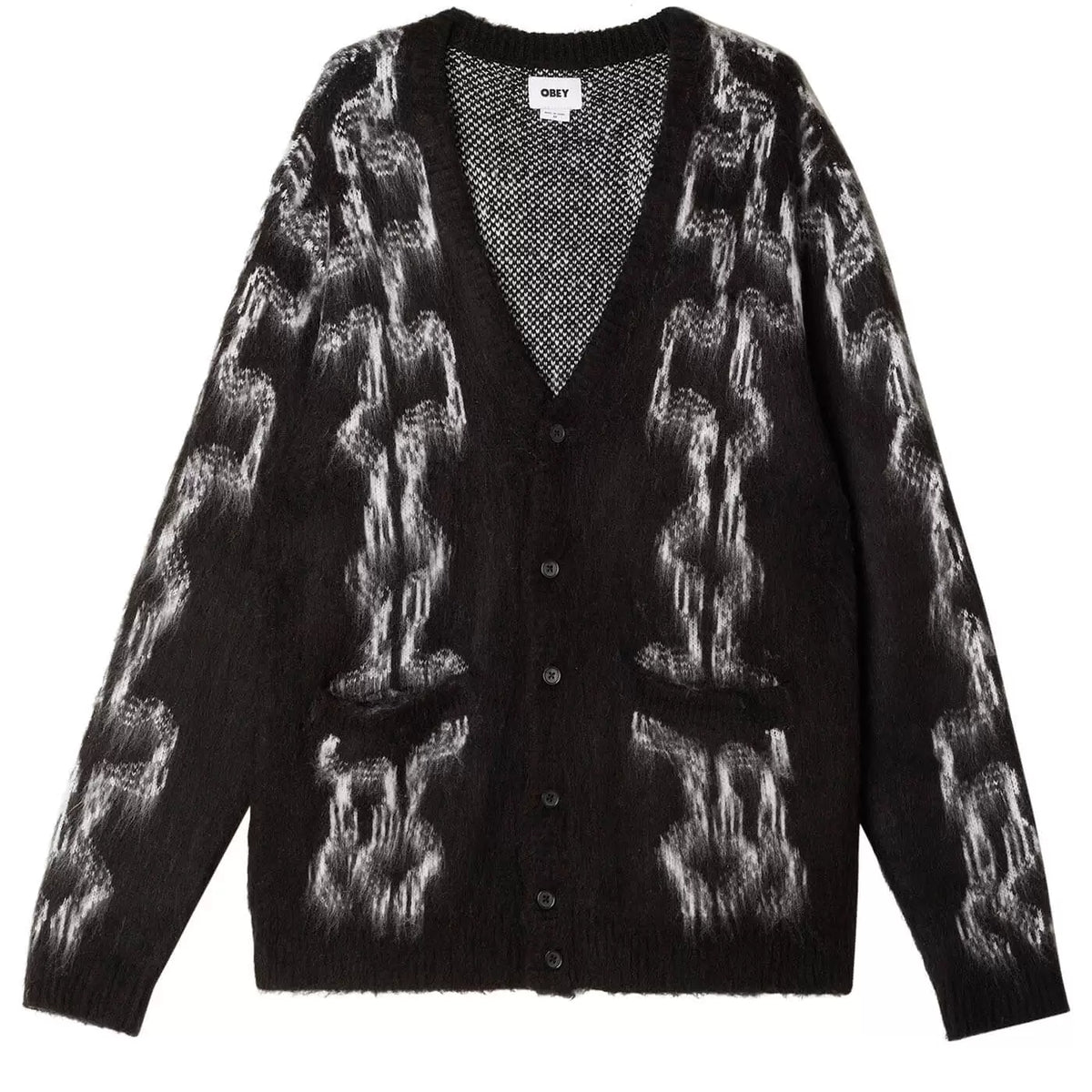Obey Temple Cardigan - Black