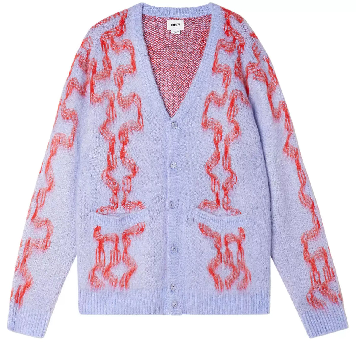 Obey Temple Cardigan - Digital Violet