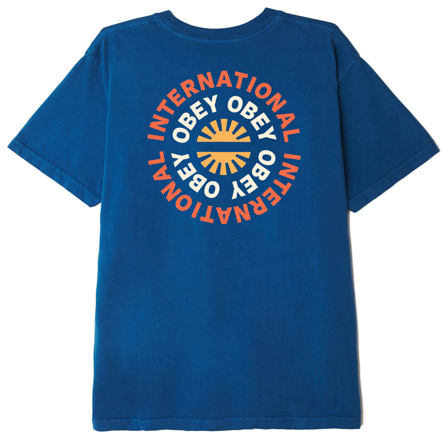 Obey Supply & Demand T-Shirt - Blue Saphire