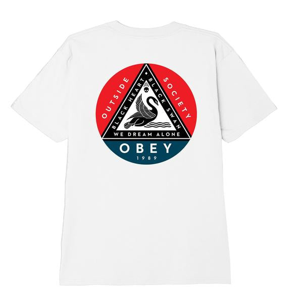 Obey Black Swan T-Shirt White