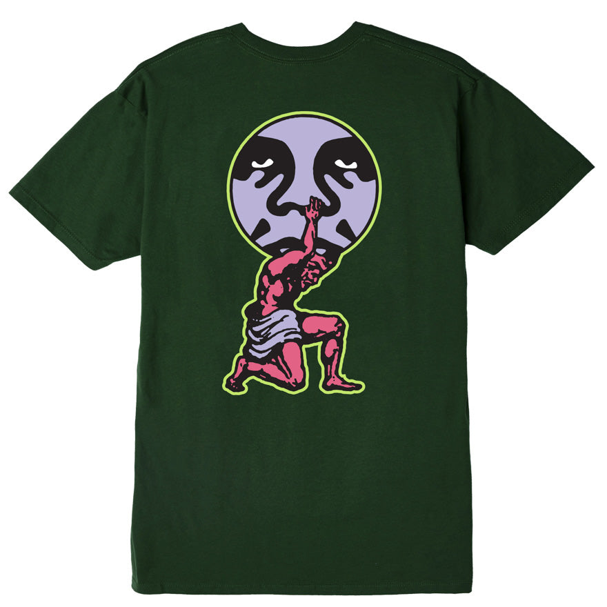 Obey Weight of the World T-Shirt - Forest Green