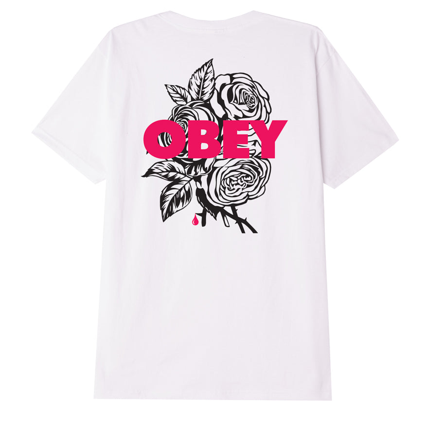 Obey Blood and Roses T-Shirt - White