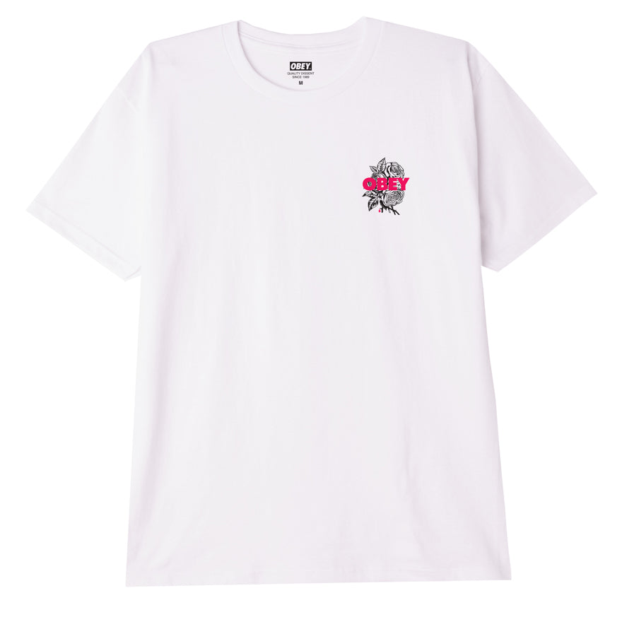 Obey Blood and Roses T-Shirt - White