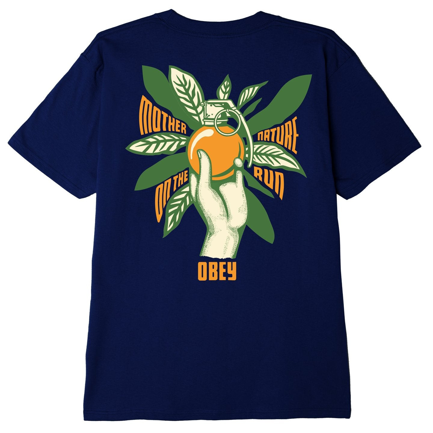 Obey Mother Nature T-Shirt - Navy