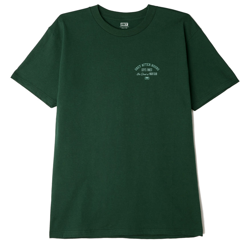 Obey After Hours T-Shirt - Forest Green