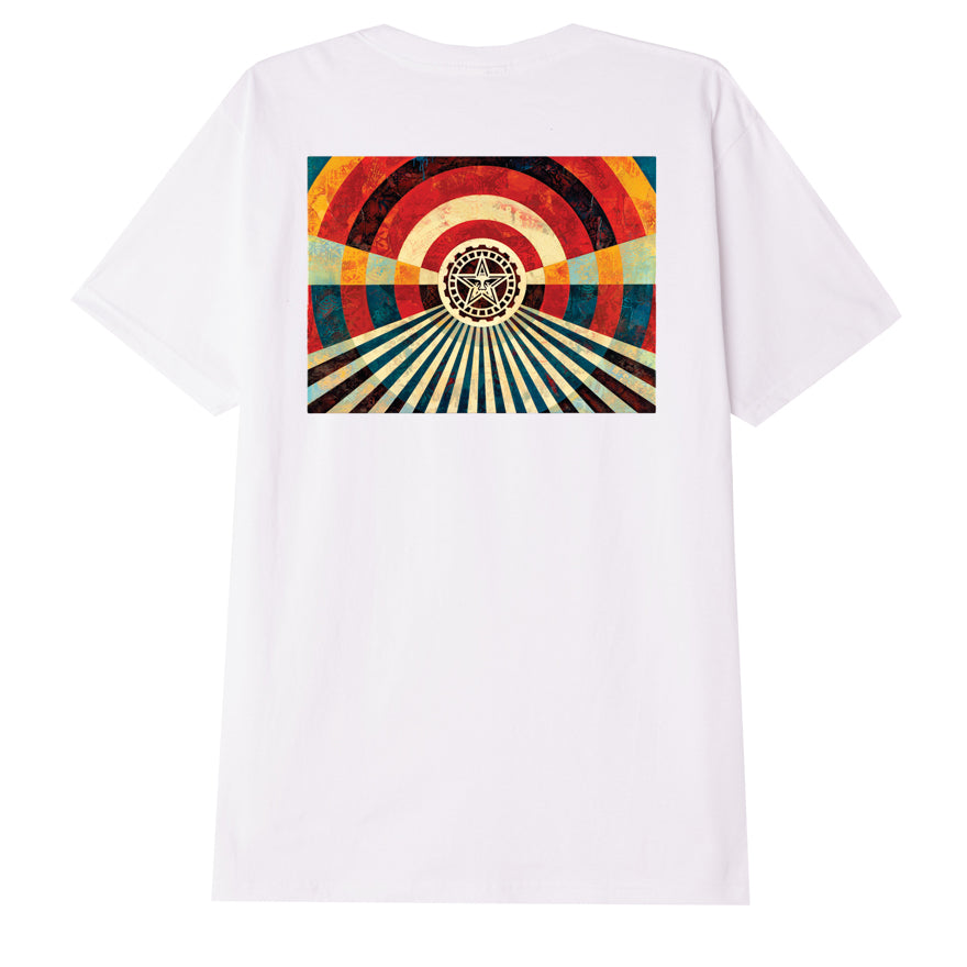 Obey Tunnel Vision Canvas T-Shirt - White