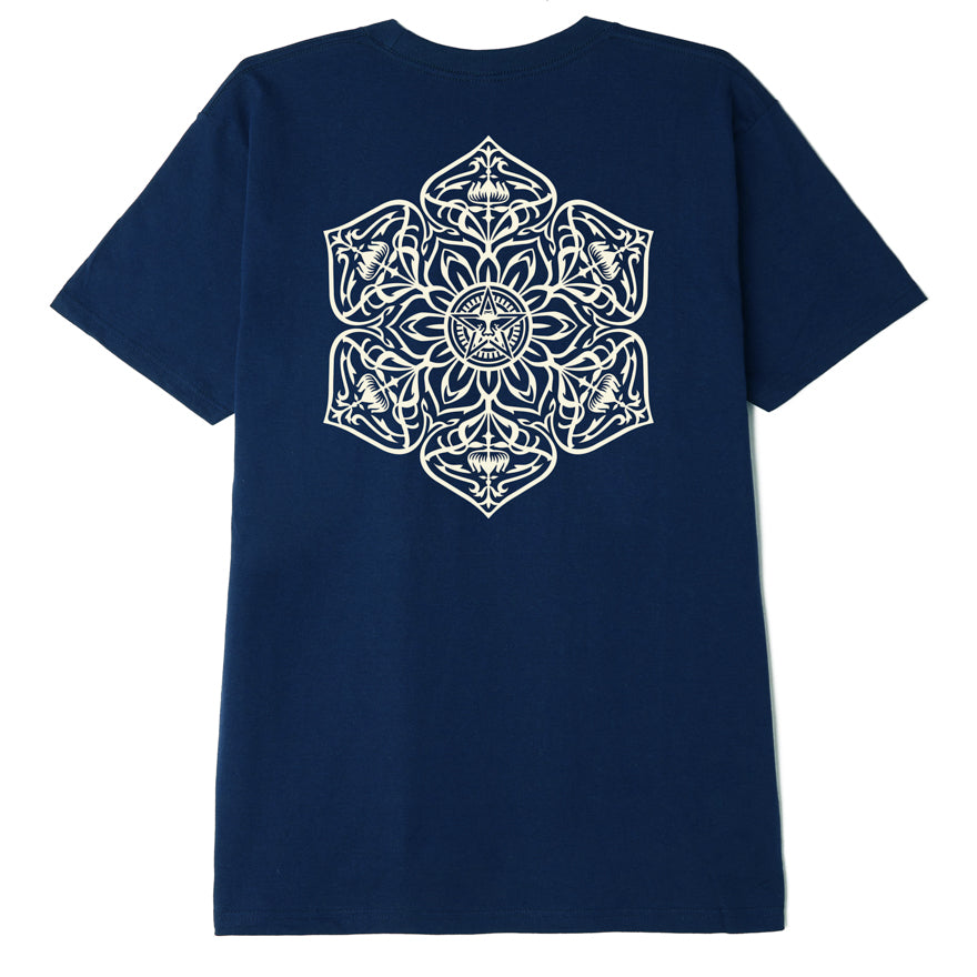 Obey Mandala T-Shirt - Navy
