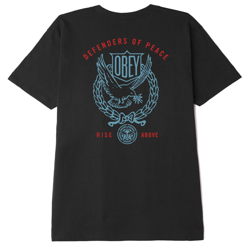 Obey Defenders of Peace &amp; Love T-Shirt - Black