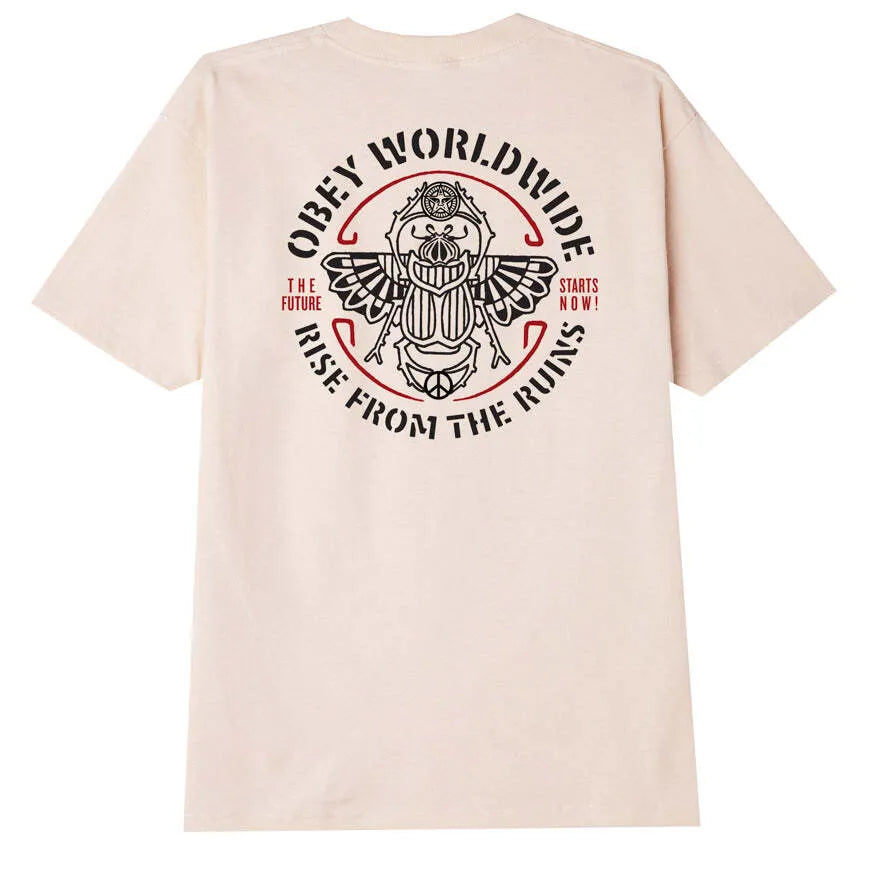 Obey Beetle T-Shirt - Cream