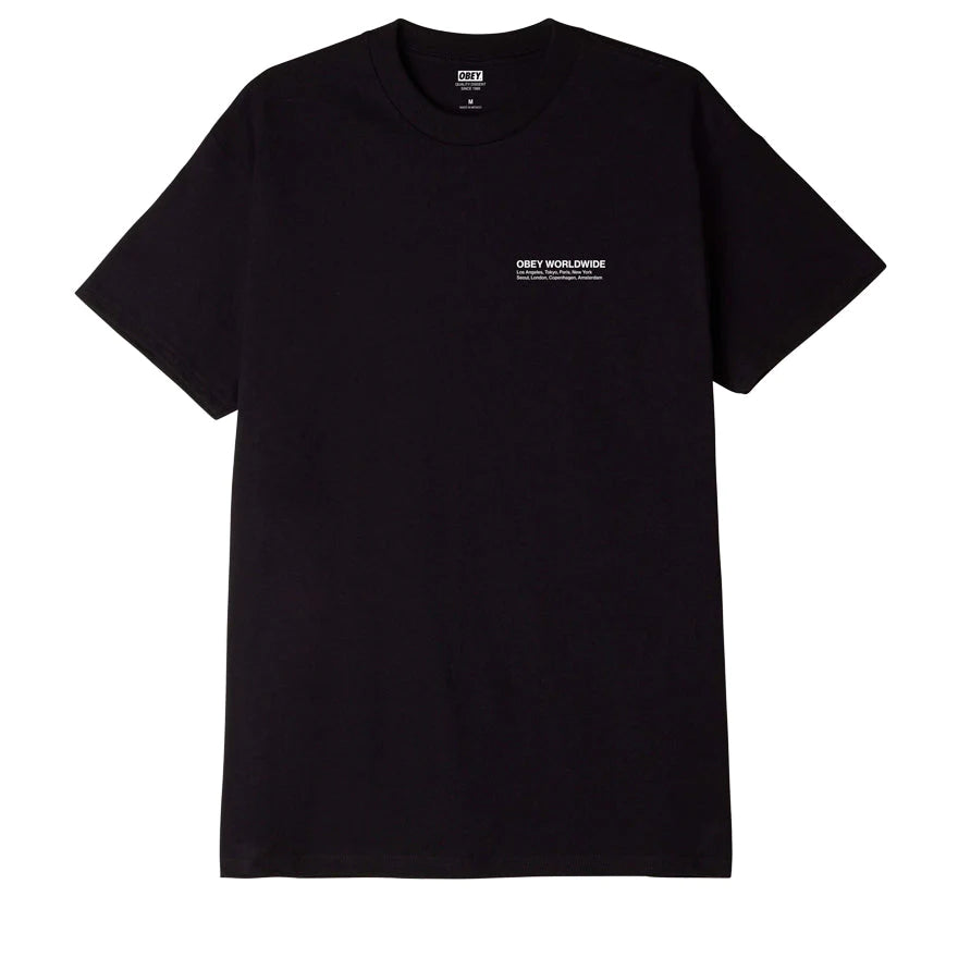 Obey Half Face Icon T-Shirt - Black