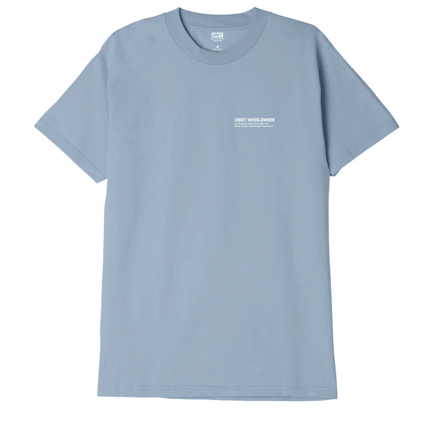 Obey Half Face Icon T-Shirt - Good Grey