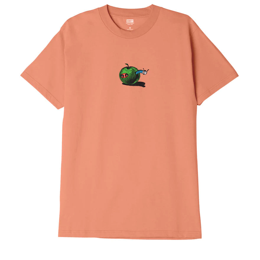 Obey Apple Worm T-Shirt - Citrus