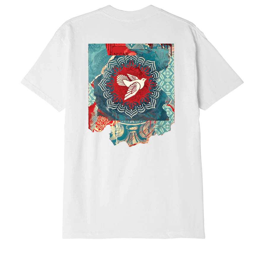 Obey Peace Dove Blue T-Shirt - White
