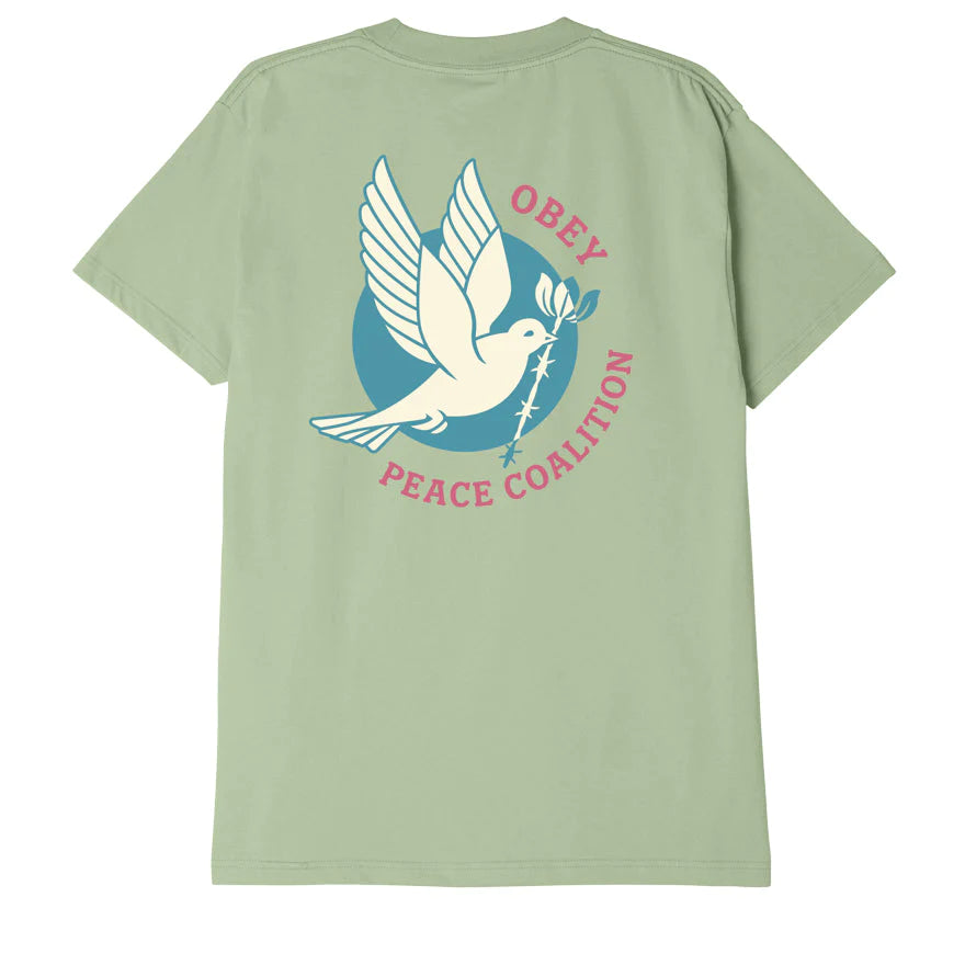 Obey Dove Barbed Wire T-Shirt - Cucumber