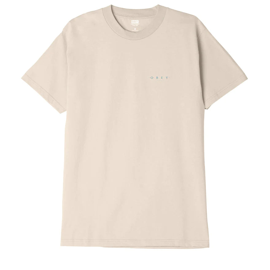 Obey Deco Icon Face T-Shirt - Cream