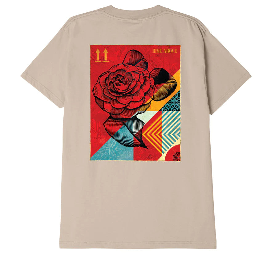 Obey Rise Above Rose T-Shirt - Sand