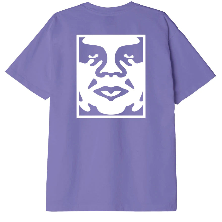 Obey Bold Icon Heavyweight T-Shirt - Purple Flower