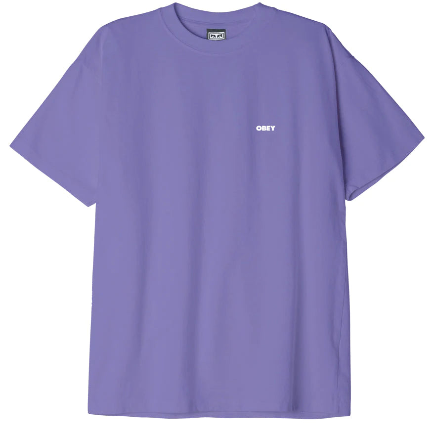 Obey Bold Icon Heavyweight T-Shirt - Purple Flower
