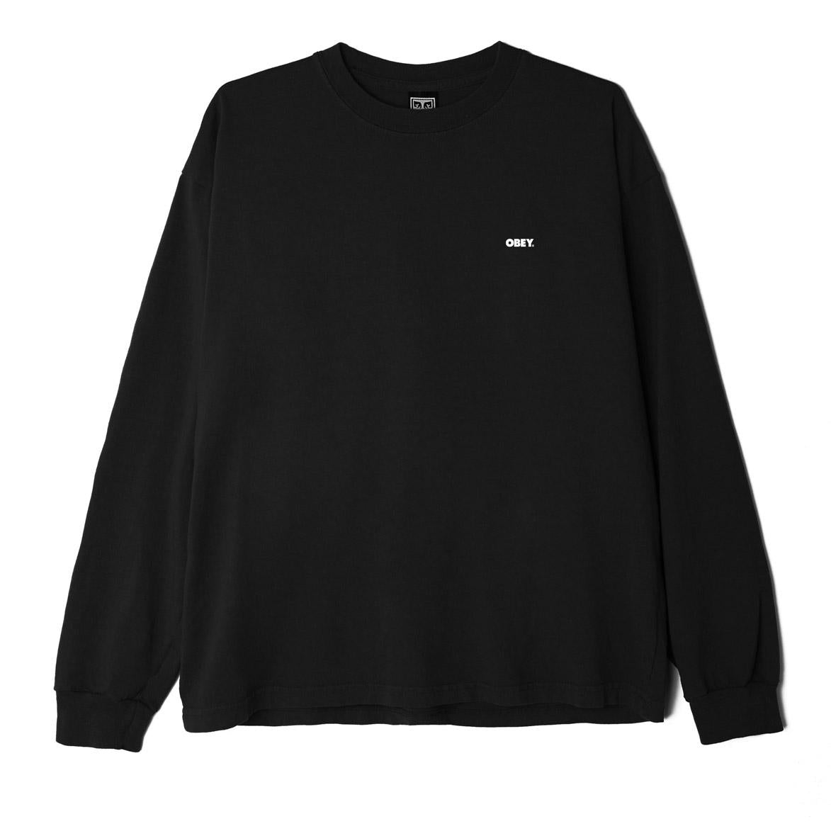 Obey Bold LS T-Shirt Off Black