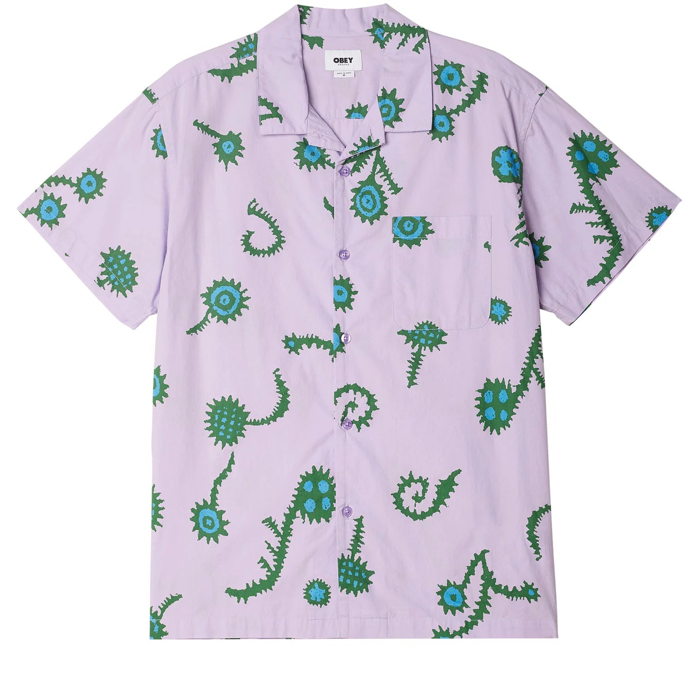 Obey Dubbed Woven Shirt - Digital Lavender