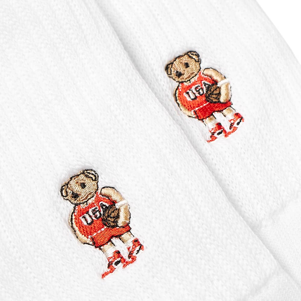Rostersox Bear Sock - White