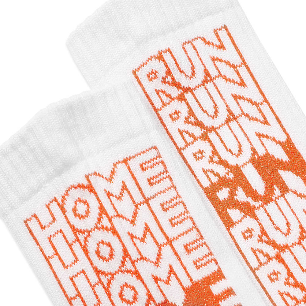 Rostersox Home Run Sock - Orange / White