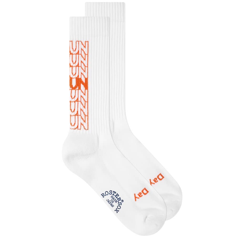 Rostersox Home Run Sock - Orange / White