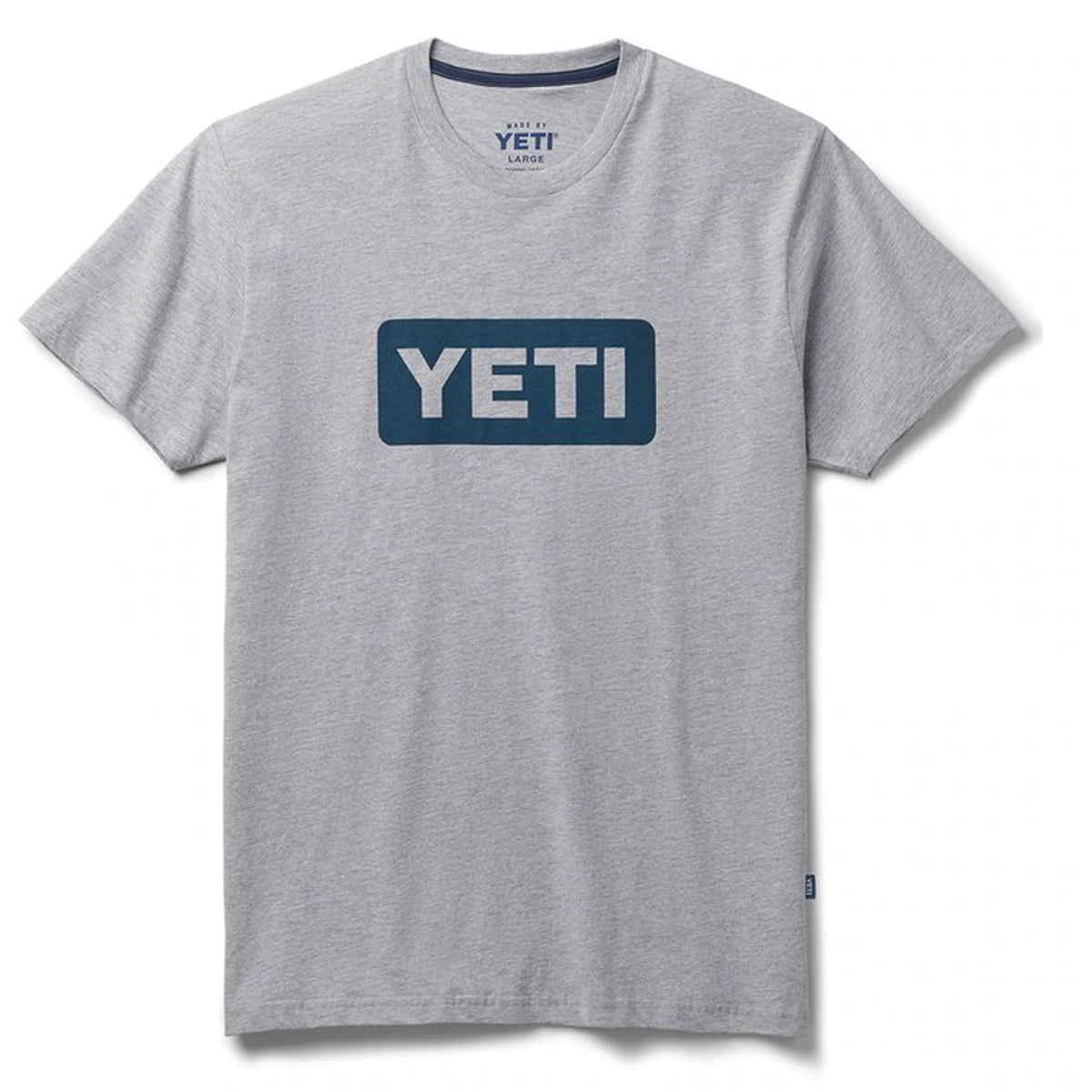 Yeti Logo Badge T-Shirt - Heather Grey