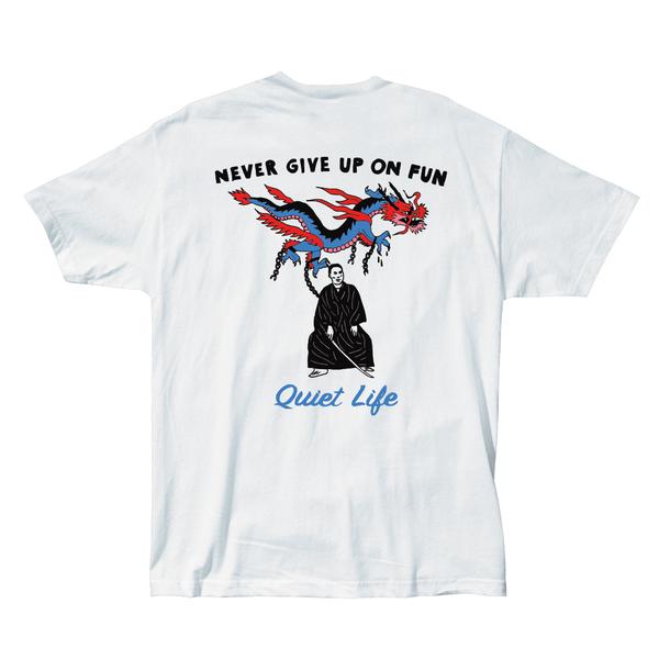 The Quiet Life Never Give Up T-Shirt - White