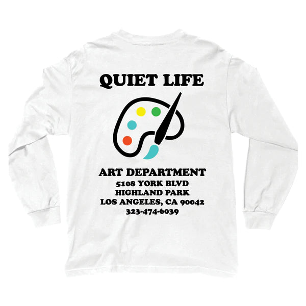 The Quiet Life Art Department LS T-Shirt - White
