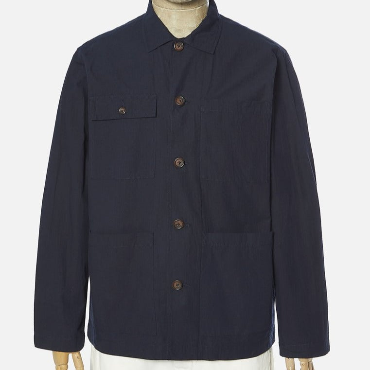 Universal Works Dockside Overshirt - Cotton Ripstop Navy