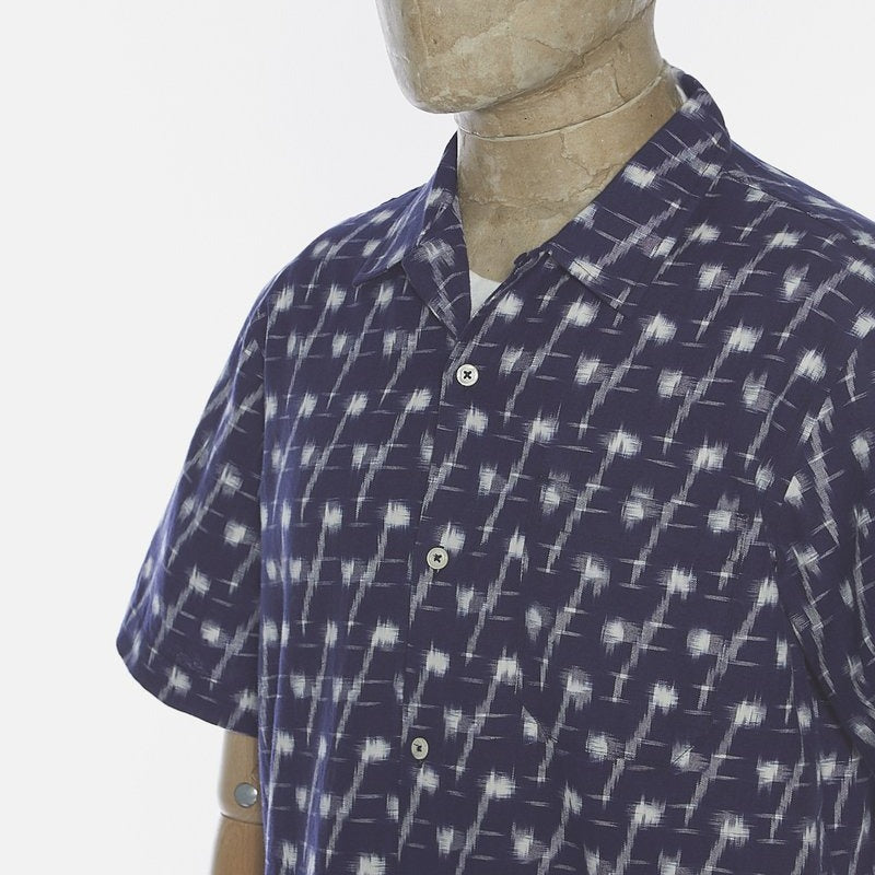 Universal Works Road Shirt - Indigo Ikat