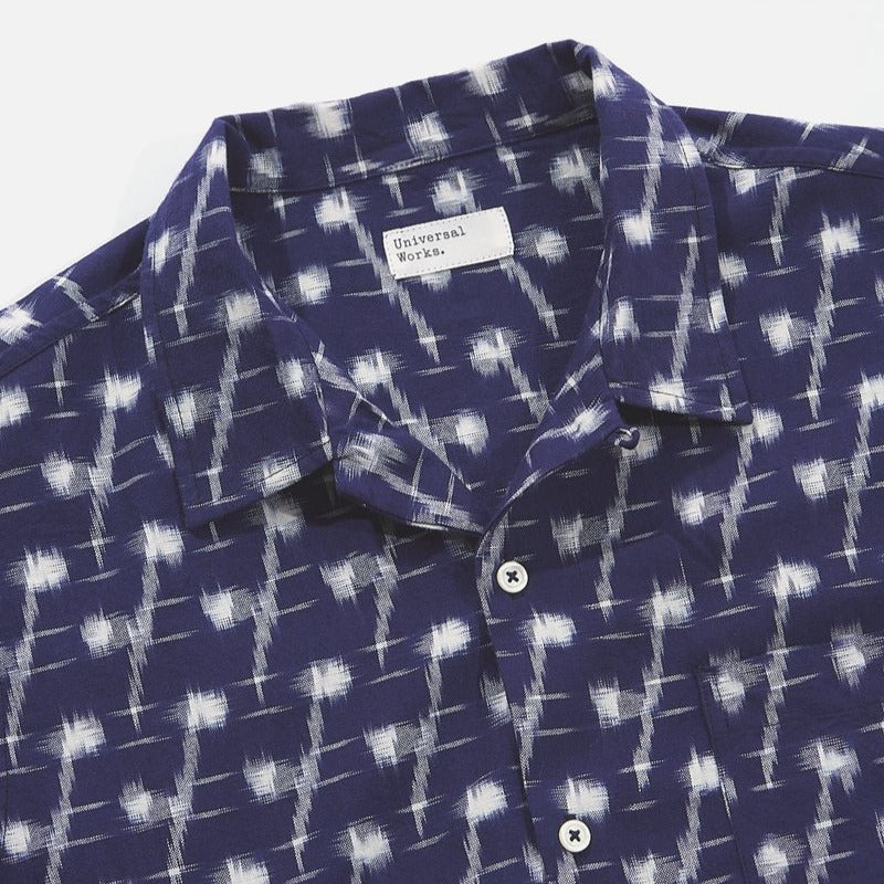 Universal Works Road Shirt - Indigo Ikat