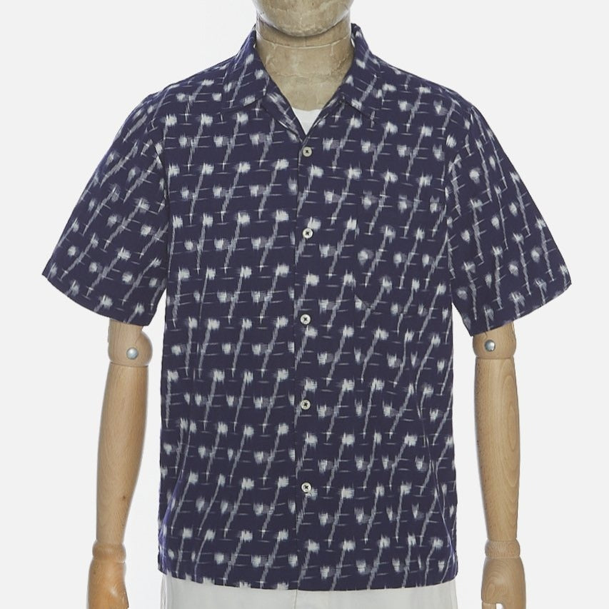 Universal Works Road Shirt - Indigo Ikat