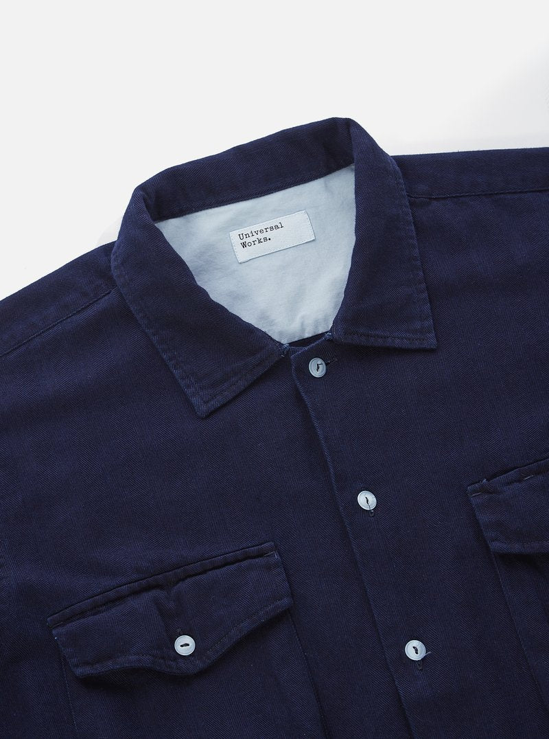 Universal Works Treck Shirt - Washed Indigo