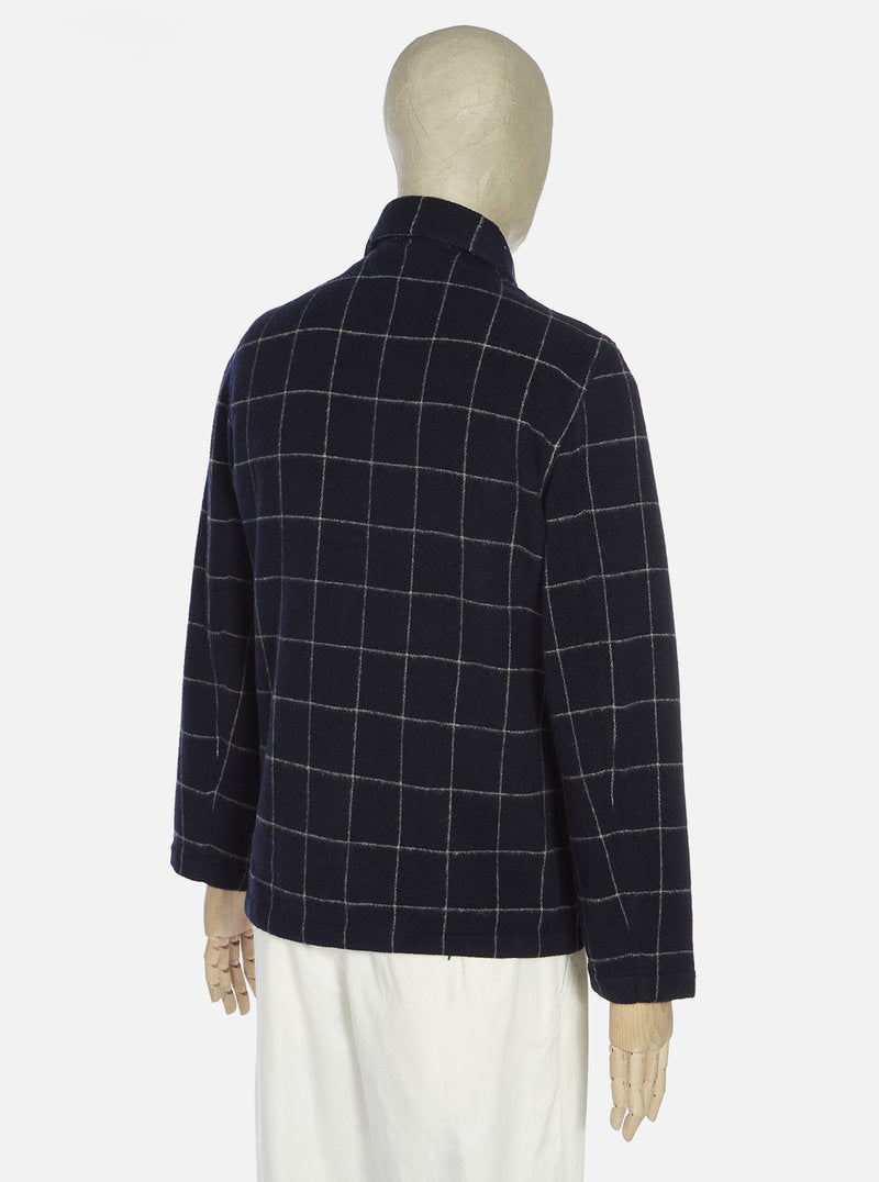 Universal Works Bakers Jacket - Navy Windowpane