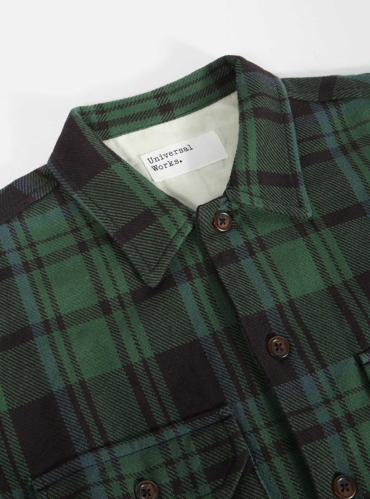 Universal Wokrs Utility Shirt - Green Heavy Check