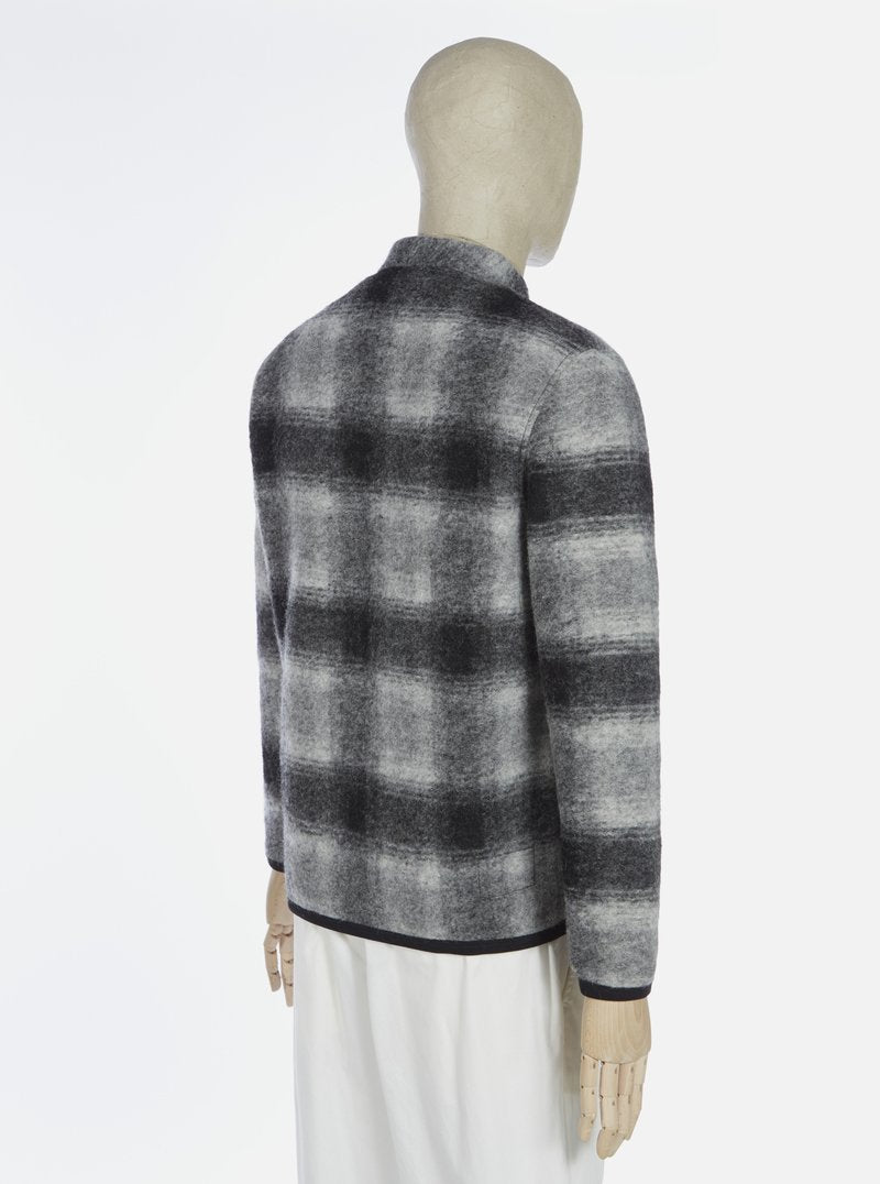 Universal Works Cardigan - Grey / Charcoal