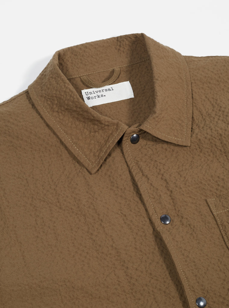 Universal Works Porto Jacket - Olive Seersucker