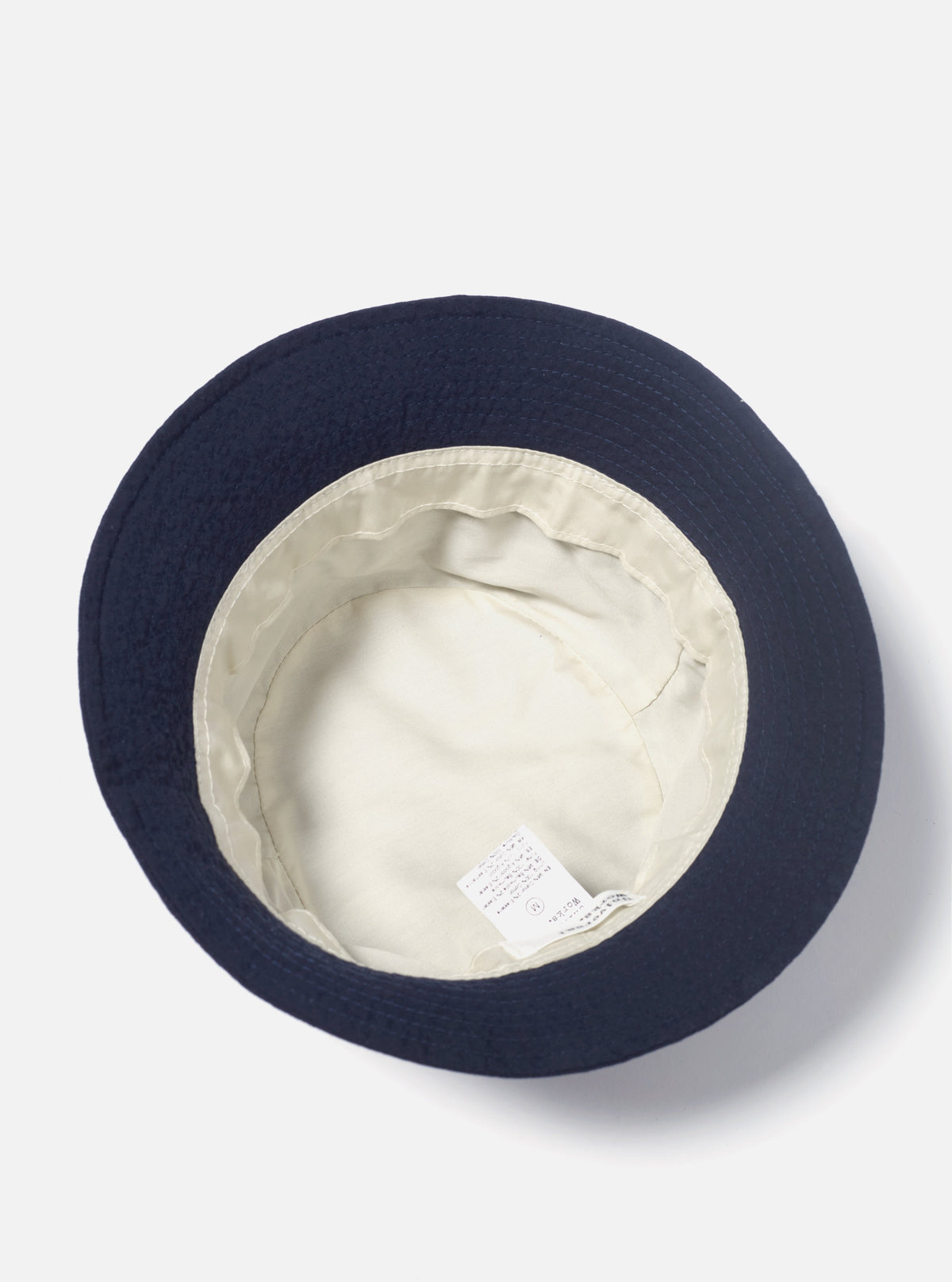 Universal Works Bucket Hat - Merida Seersucker Navy