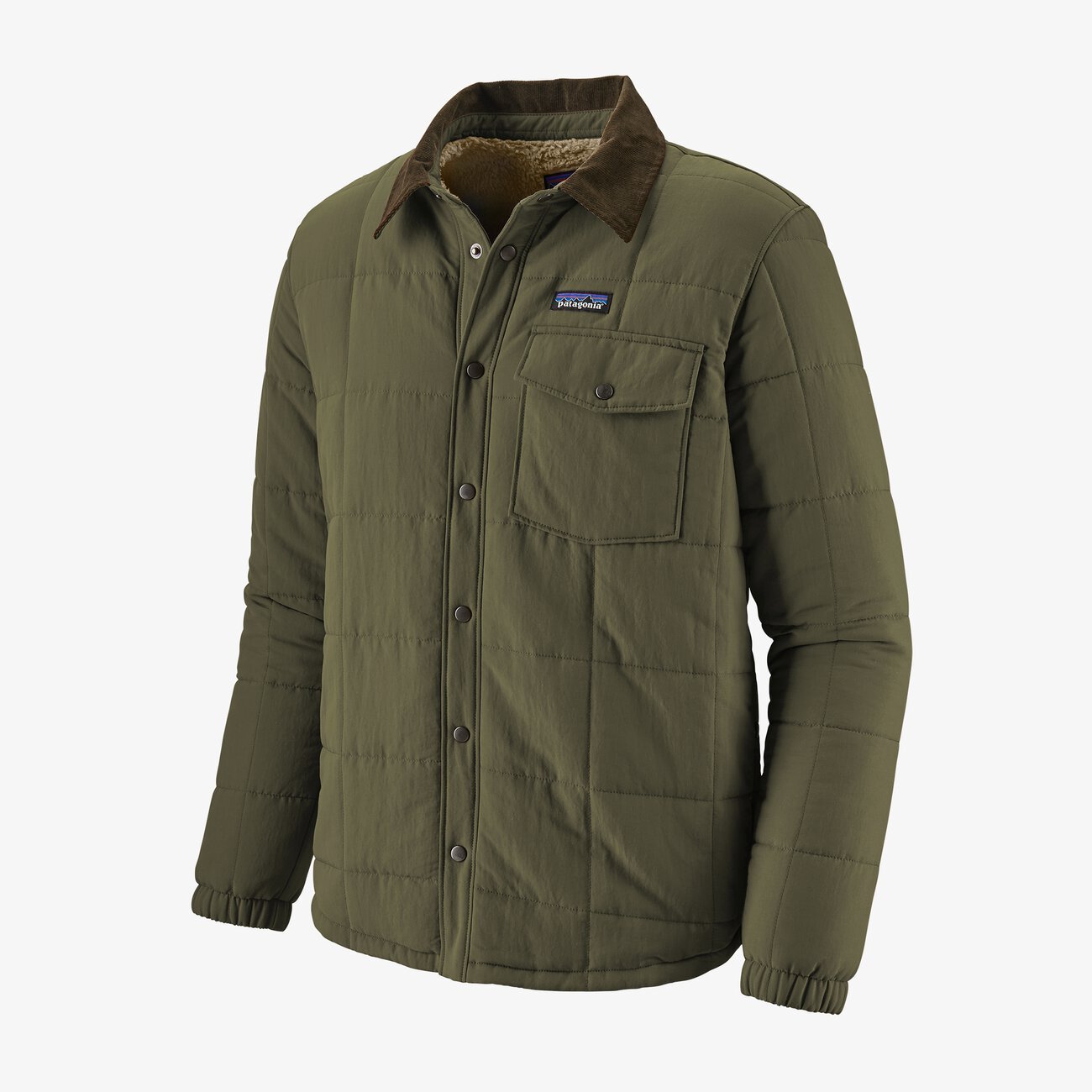 Patagonia Isthmus Quilted Shirt Jacket - Industrial Green