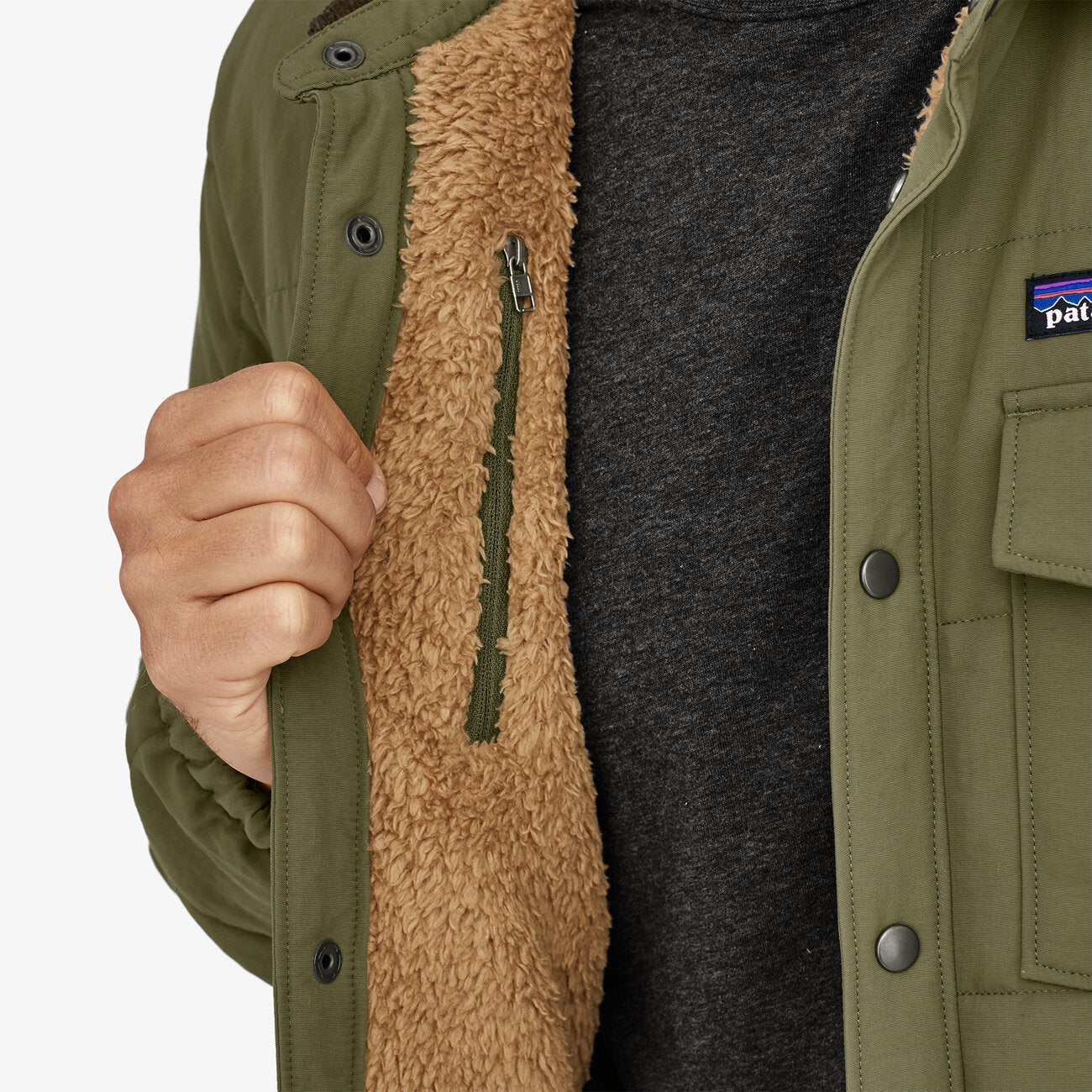 Patagonia Isthmus Quilted Shirt Jacket - Industrial Green