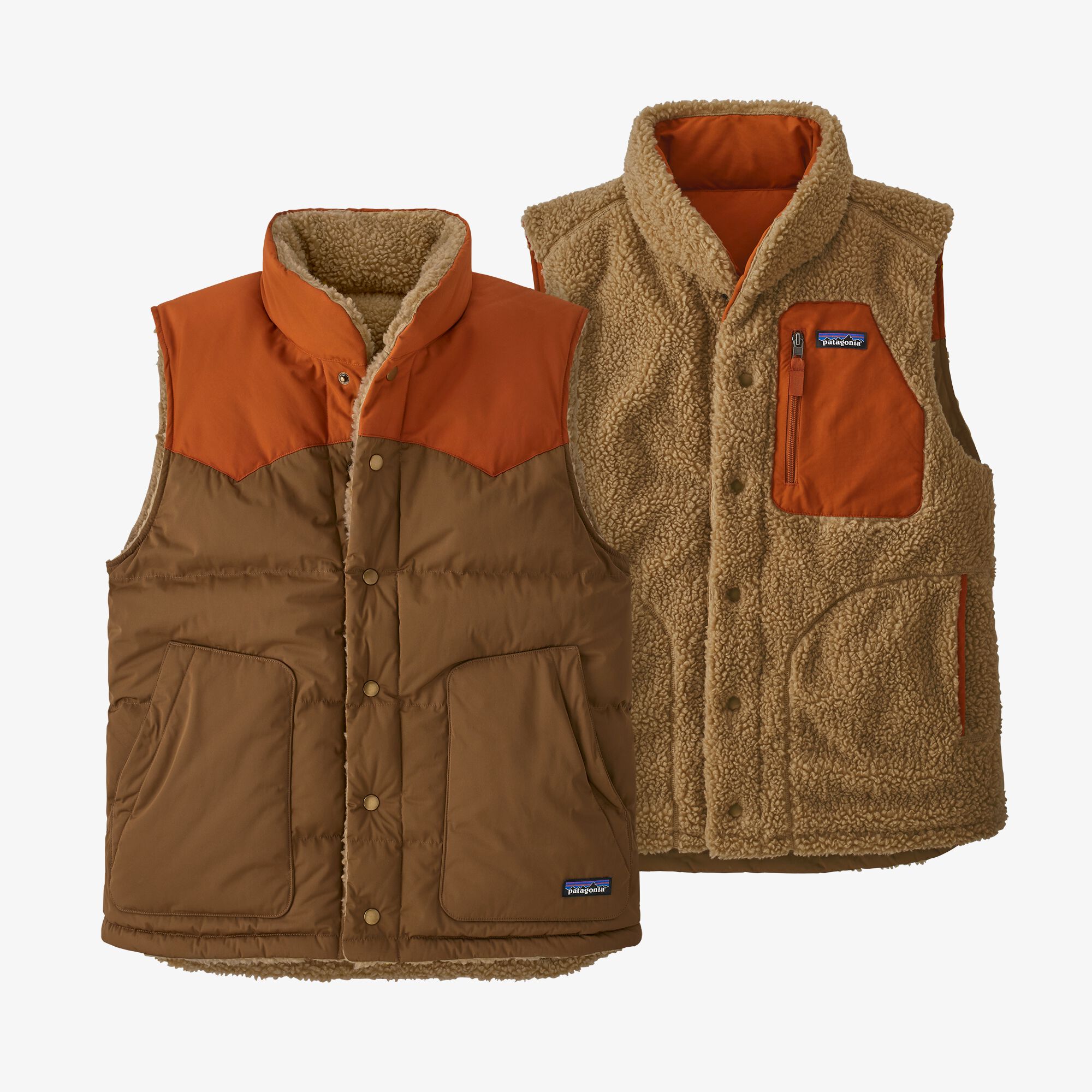 Patagonia Reversible Bivy Down Vest - Owl Brown