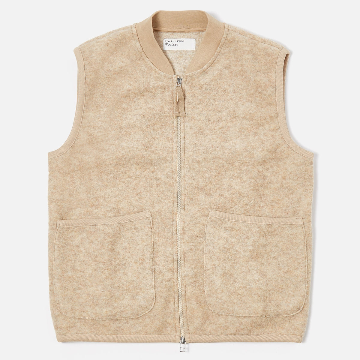 Universal Works Zip Waistcoat - Stone