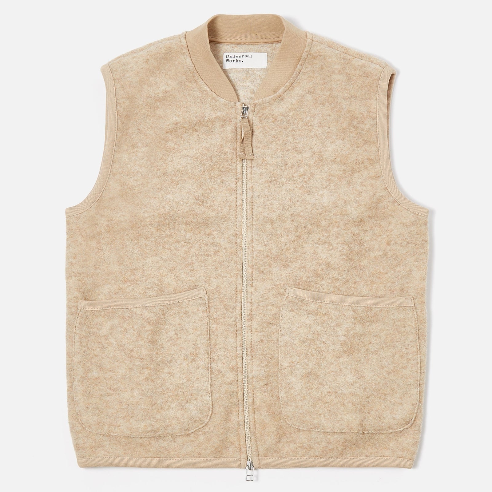 Universal Works Zip Waistcoat - Stone